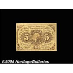 Fr. 1230 5c First Issue Superb Gem New. Huge