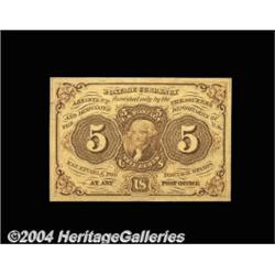 Fr. 1230 5c First Issue Superb Gem New. Ideal