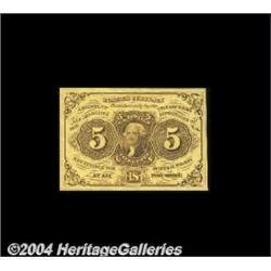 Fr. 1230 5c First Issue Superb Gem New. An