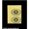 Image 2 : Fr. 1230 5c First Issue Vertical Pair Gem New.