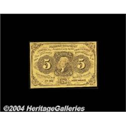 Fr. 1230 5c First Issue Very Choice New. Nice