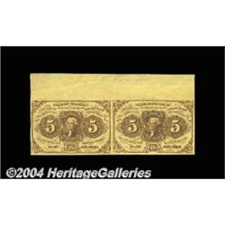 Fr. 1230 5c First Issue Horizontal Pair Choice