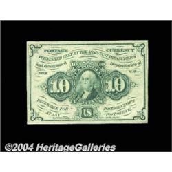 Fr. 1242 10c First Issue Gem New. A rather