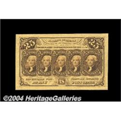 Fr. 1282SP 25c First Issue Narrow Margin Pair