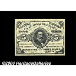 Fr. 1238 5c Third Issue Gem New. Broad, even