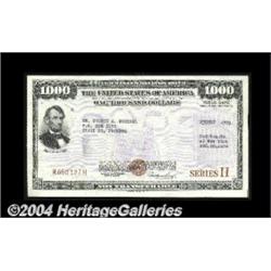 $1000 U.S. Savings Bond Series H. Dated August