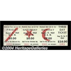 Woodstock Music and Art Fair - Ticket for