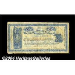 Colorado Mining Share CertificateSilverton,