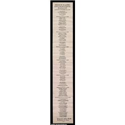 Democratic Ballot from the 1932 Election. A