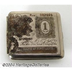 1 $ Cigarette Case. A half-size case