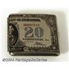 Image 2 : $20 Bill Cigarette Case. A half-size case in