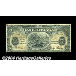 Ottawa, ON- The Bank of Ottawa $5 Sept. 1,