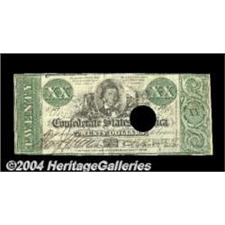 T21 $20 1861. This bright green Alex Stephens