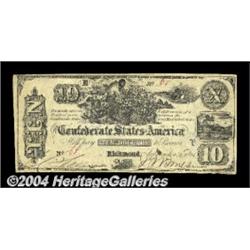 T29 $10 1861. A very nice, well margined