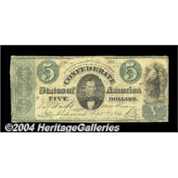 T33 $5 1861. A nice, problem-free circulated