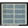 Image 2 : T68 $10 1864 Uncut Sheet of Eight. The first