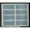 Image 2 : T68 $10 1864 Uncut Sheet of Eight. A second