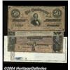 Image 1 : Confederate Group Lot.T66 $50 1864 FineT67 $20