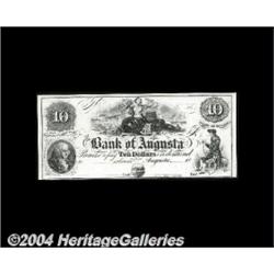 Augusta, GA- Bank of Augusta $10, $50 ProofsA