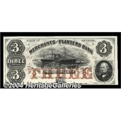 Savannah, GA- Merchants & Planters Bank $3 UNL
