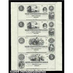 Chicago, IL- The Mechanics Bank $1-$1-$3-$5