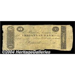 Hopkinsville, KY- Christian Bank $1 G12 Hughes