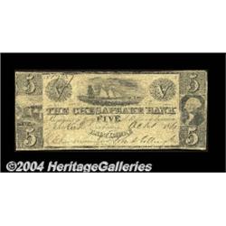 Baltimore, MD- The Chesapeake Bank $5 Oct. 1,