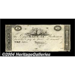 Baltimore, MD- The City Bank of Baltimore $10