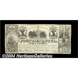 Baltimore, MD- Fountain Hotel Ad NoteA neat