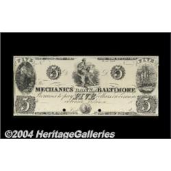 Baltimore, MD- Mechanics Bank of Baltimore $5