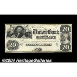 Baltimore, MD- Union Bank of Maryland $20 G74
