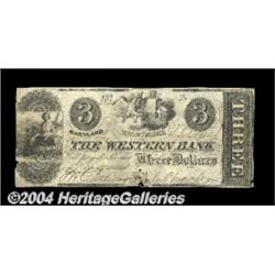 Baltimore, MD- The Western Bank $3 July 5,