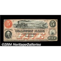 Westernport, MD- Clinton Bank $5 Oct. 31, 1859