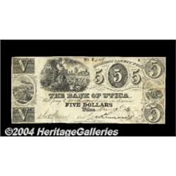 Utica, MI- The Bank of Utica $5 Dec. 10, 1837
