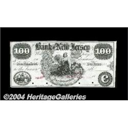 New Brunswick, NJ- Bank of New Jersey $100 UNL