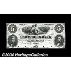 Lewisburg, PA - Lewisburg Bank $5 G4a ProofA