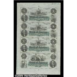 Two Bank of America Uncut Sheets.Providence,