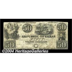 Austin, TX - Republic of Texas $50 Feb. 1,