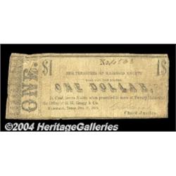 Marshall, TX- Harrison County $1 Feb. 23, 1863