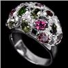 Image 2 : NATURAL AAA MULTI COLOR TOURMALINE RING