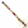 Image 1 : Natural Fancy Sapphire & Ruby Bracelet