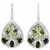 Image 1 : NATURAL GREEN CHROME DIOPSIDE PERIDOT Earrings