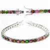 Image 1 : Natural Fancy Color Tourmaline 65 Carats Bracelet