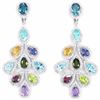 Image 1 : Natural Multi Gemstone Earrings
