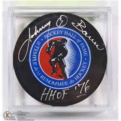 TORONTO MAPLE LEAFS JOHNNY BOWER HOF 1976 SIGNED