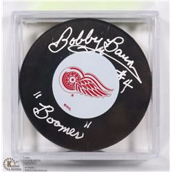 DETROIT RED WINGS BOBBY BAUN BOOMER SIGNED HOCKEY