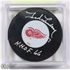 Image 1 : DETROIT RED WINGS TED LINDSEY HHOF 66 SIGNED