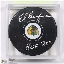 CHICAGO BLACK HAWKS ED BELFOUR HOF 2011 SIGNED