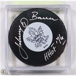 JOHNNY BOWER HHOF 76 SIGNED HALL OF FAME HOCKEY