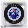 Image 1 : EDMONTON OILERS GRANT FUHR HOF 03 SIGNED HOCKEY